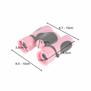 Lornetka dla dzieci do obserwacji ptaków nieba 8x 21mm HD pokrowiec różowa