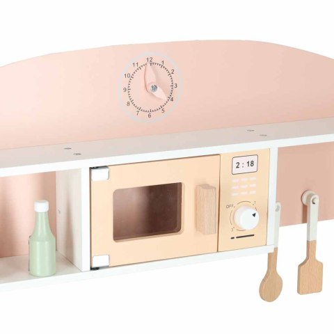 Kuchnia dla dzieci drewniana MDF MODERN CLASSIC akcesoria 81cm różowa