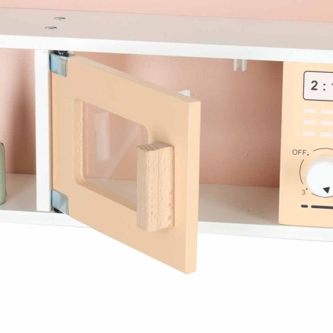 Kuchnia dla dzieci drewniana MDF MODERN CLASSIC akcesoria 81cm różowa