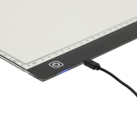 Deska kreślarska tablica tablet graficzny kalka do rysowania podświetlana LED A3