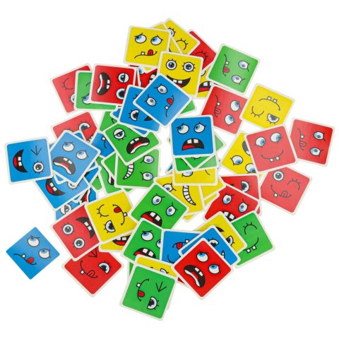 Klocki kreatywne montessori wyzwania zmieniające twarz emocje