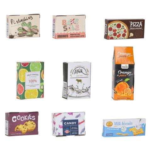Sklep dla dzieci supermarket stragan wózek na zakupy akcesoria miętowy