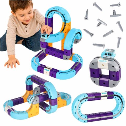 Magnetic Track Go! — tor magnetyczny z pojazdem, 54 elementy