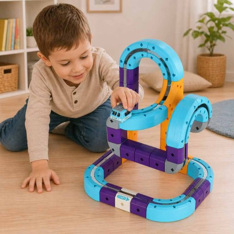 Magnetic Track Go! — tor magnetyczny z pojazdem, 54 elementy