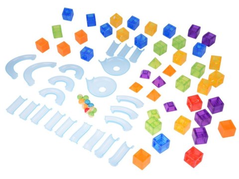 Klocki magnetyczne — tor kulkowy, 75 elementów ZA6315
