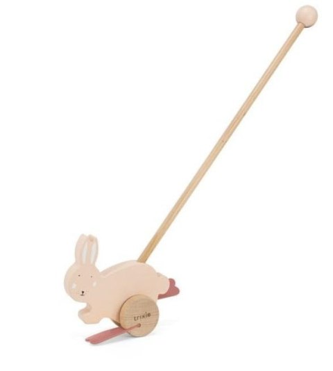Trixie Drewniany pchacz Mrs. Rabbit — królik