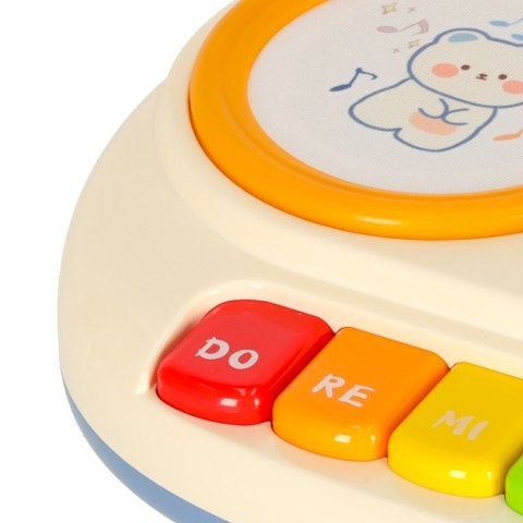 Pianinko organki interaktywne dla dzieci edukacyjne beżowe
